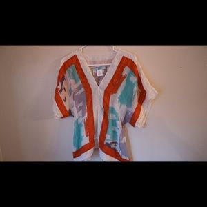 Marciano 100% silk/soie exclusive of trim small s